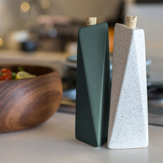 Set de aceite y vinagre Triangular